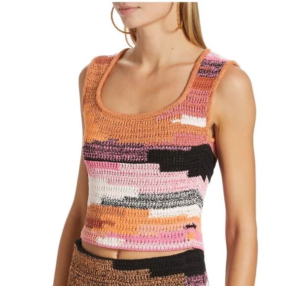 A.L.C. Brayden Crochet Scoop-Neck Tank Size XL NWOT - Picture 11 of 12